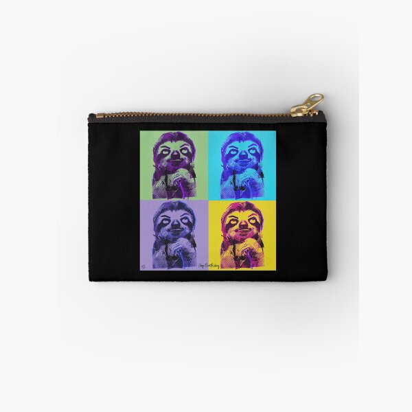 Item preview, Sloth Life No.8: Pop Art Sloth Stop Overthinking Design designed and sold by NO BEAVER NO PUNK.