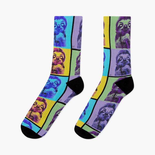 Item preview, Sloth Life No.8: Pop Art Sloth Stop Overthinking Design designed and sold by NO BEAVER NO PUNK.