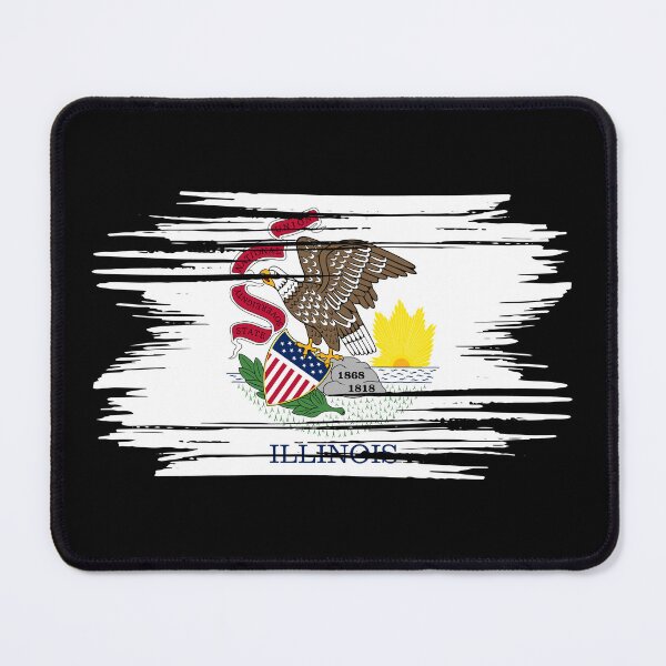 Item preview, Distressed Illinois State Flag IL designed and sold by shitpostee.