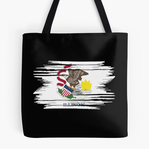 Item preview, Distressed Illinois State Flag IL designed and sold by shitpostee.