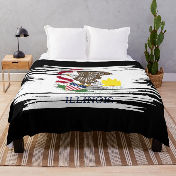 Item preview, Distressed Illinois State Flag IL designed and sold by shitpostee.
