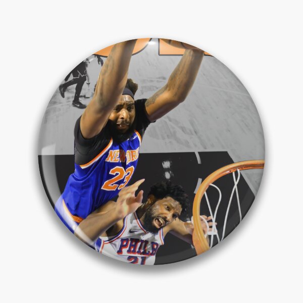 Item preview, Mitchell Robinson Dunks On Joel Embiid Basketball designed and sold by StickyWycky.