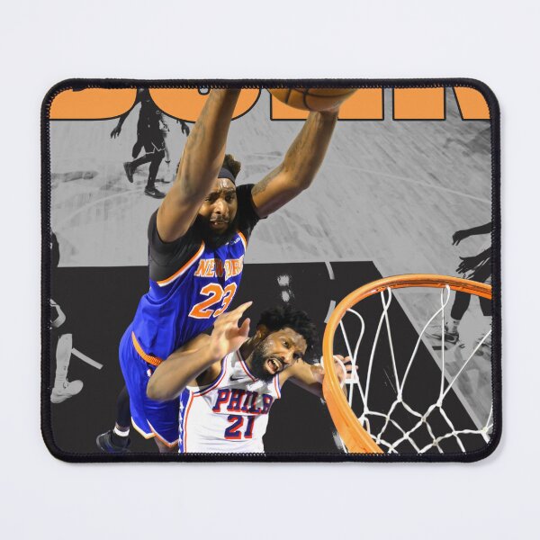 Item preview, Mitchell Robinson Dunks On Joel Embiid Basketball designed and sold by StickyWycky.