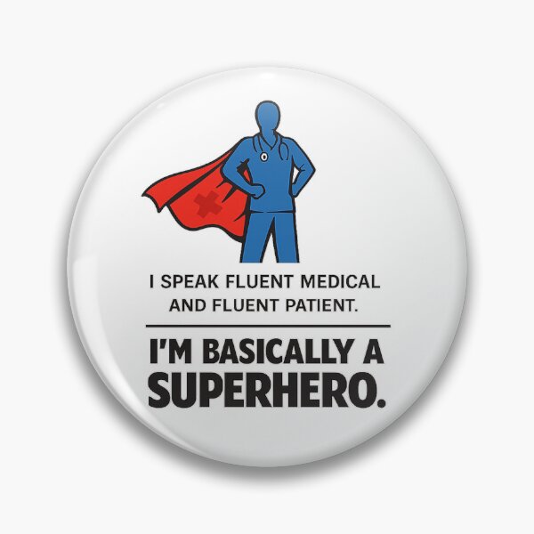 Item preview, Medical Interpreter Superhero Bilingual Funny Gift Fluent designed and sold by Voxly.