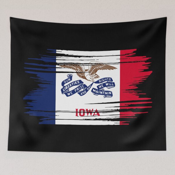 Item preview, Distressed Iowa State Flag IA designed and sold by shitpostee.