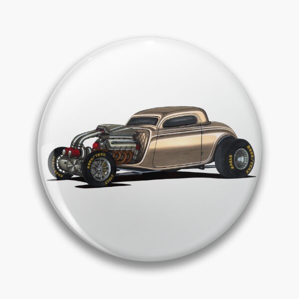 Item preview, Exclusive drawing modern american hot rod 1932 Model A Coupe V8 Supercharged engine designed and sold by Cars23.