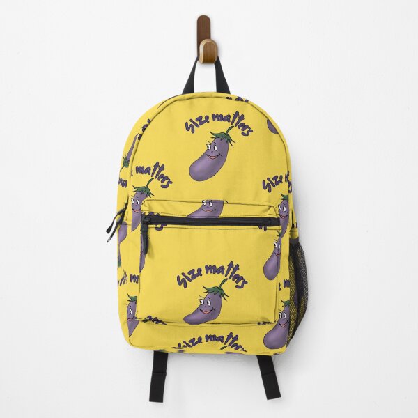 Item preview, Funny Cartoon Eggplant with Text Size Matters designed and sold by illeN-Art-World.