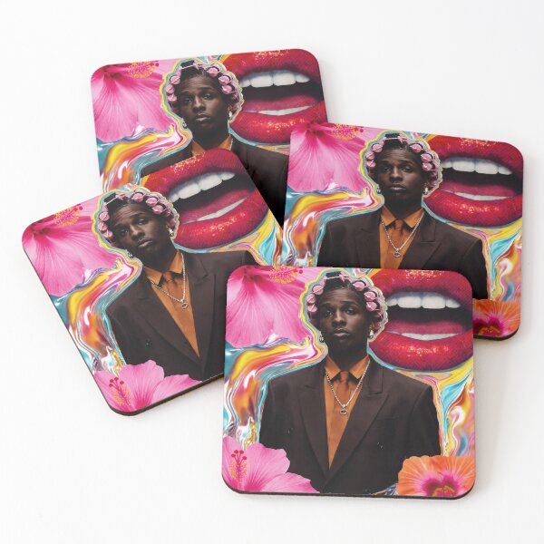 Item preview, ASAP Rocky Psychedelic Floral Hip Hop Collage designed and sold by y2kponyclub.