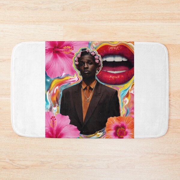 Item preview, ASAP Rocky Psychedelic Floral Hip Hop Collage designed and sold by y2kponyclub.
