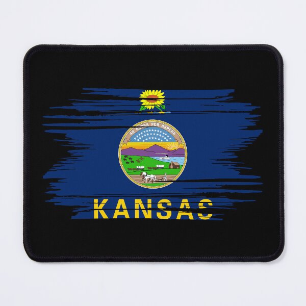 Item preview, Distressed Kansas State Flag KS designed and sold by shitpostee.