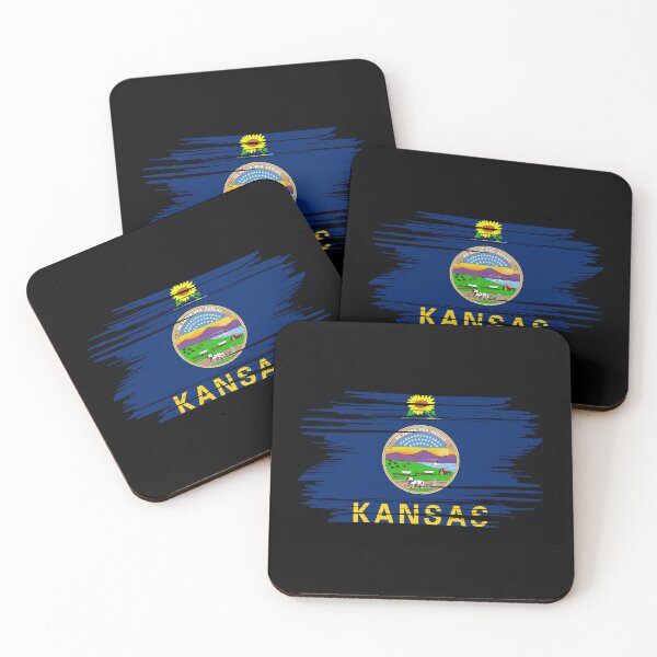Item preview, Distressed Kansas State Flag KS designed and sold by shitpostee.
