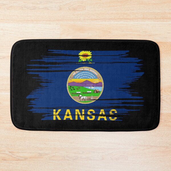 Item preview, Distressed Kansas State Flag KS designed and sold by shitpostee.