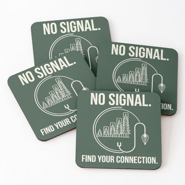 Item preview, No Signal Find Your Connection Minimalist Nature designed and sold by Muted Mind.