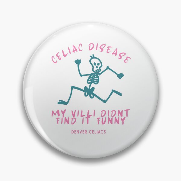 Item preview, Skull celiac villi designed and sold by DenverCeliacs.