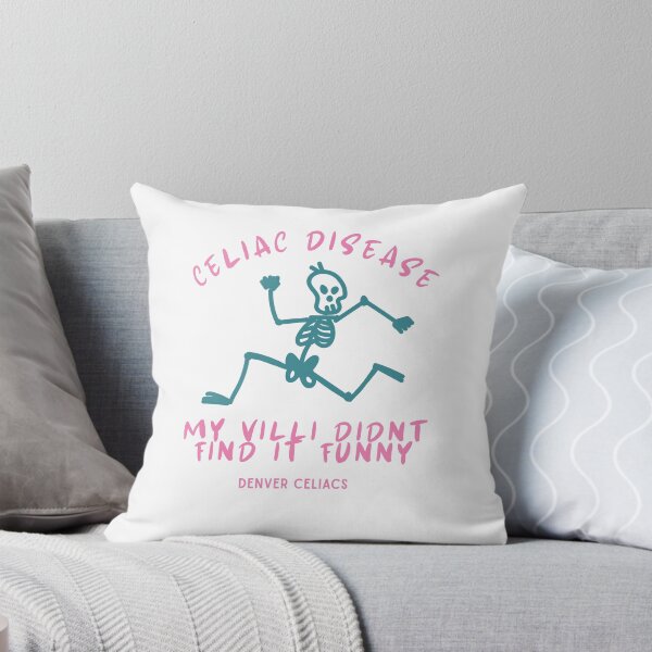 Item preview, Skull celiac villi designed and sold by DenverCeliacs.