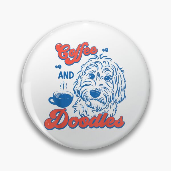Item preview, Coffee And Doodles | Retro Goldendoodle Dog Mom Coffee Lover designed and sold by Alluka Brand.