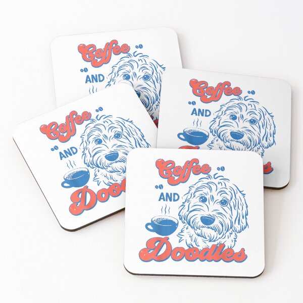 Item preview, Coffee And Doodles | Retro Goldendoodle Dog Mom Coffee Lover designed and sold by Alluka Brand.