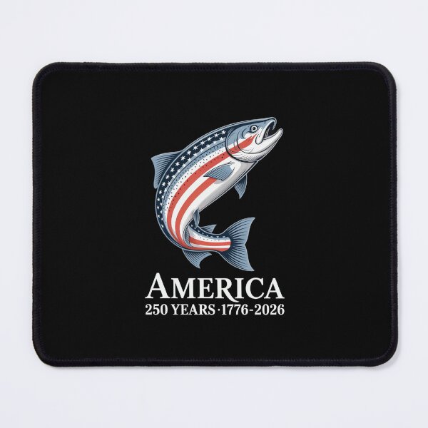 Item preview, Patriotic American Flag Fish 250 Years 1776-2026 designed and sold by SuperAndSocial.