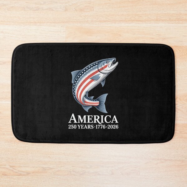 Item preview, Patriotic American Flag Fish 250 Years 1776-2026 designed and sold by SuperAndSocial.
