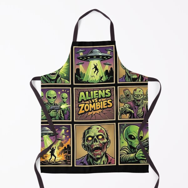 Item preview, Aliens vs Zombies Pop Art designed and sold by redsharkuk.