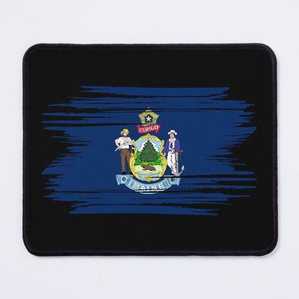 Item preview, Distressed Maine State Flag ME designed and sold by shitpostee.