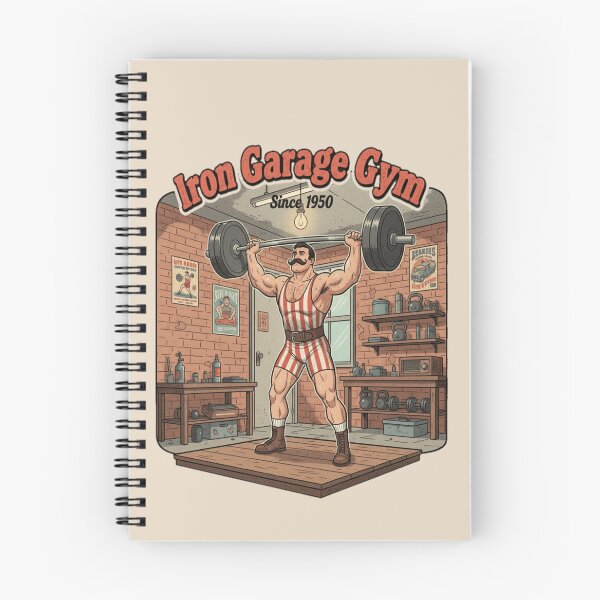 Item preview, Iron Garage Gym – Vintage Strongman Since 1950 designed and sold by ObsidianUruk.