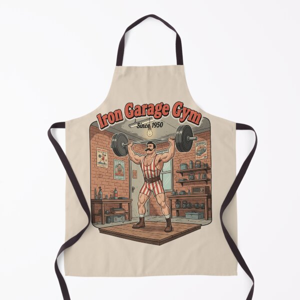Item preview, Iron Garage Gym – Vintage Strongman Since 1950 designed and sold by ObsidianUruk.