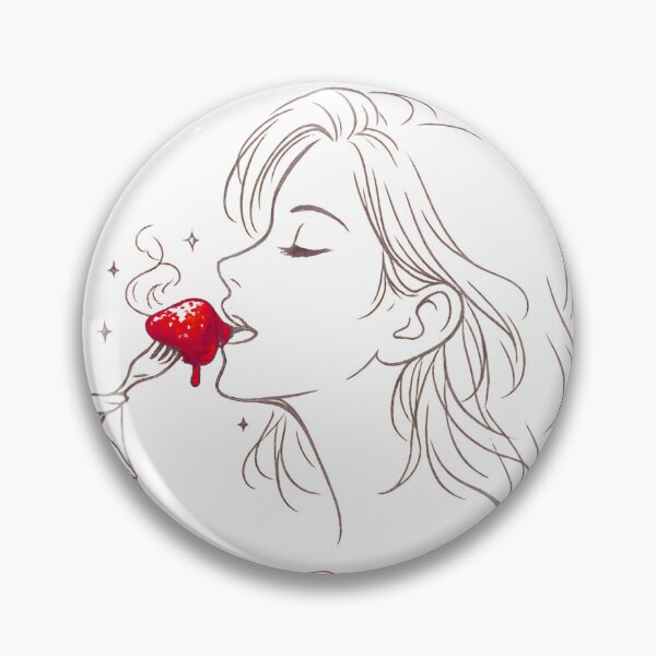 Item preview, Minimalist Boiled Strawberry Woman Illustration designed and sold by FANTASYoDarknes.