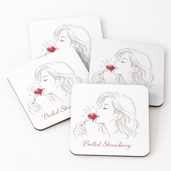 Item preview, Minimalist Boiled Strawberry Woman Illustration designed and sold by FANTASYoDarknes.