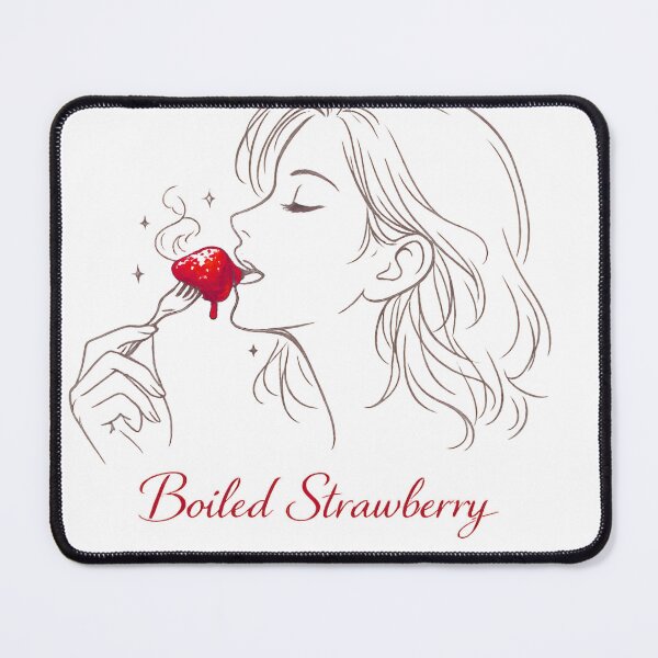 Item preview, Minimalist Boiled Strawberry Woman Illustration designed and sold by FANTASYoDarknes.