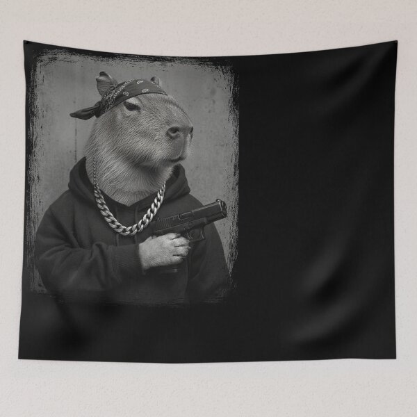 Item preview, Cool Capybara Streetwear Animal Meme designed and sold by d247.