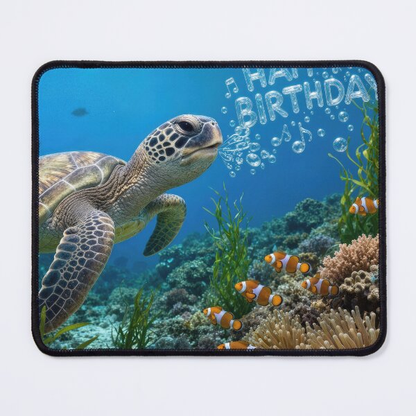 Item preview, Sea Turtle Happy Birthday designed and sold by Maria Dryfhout.