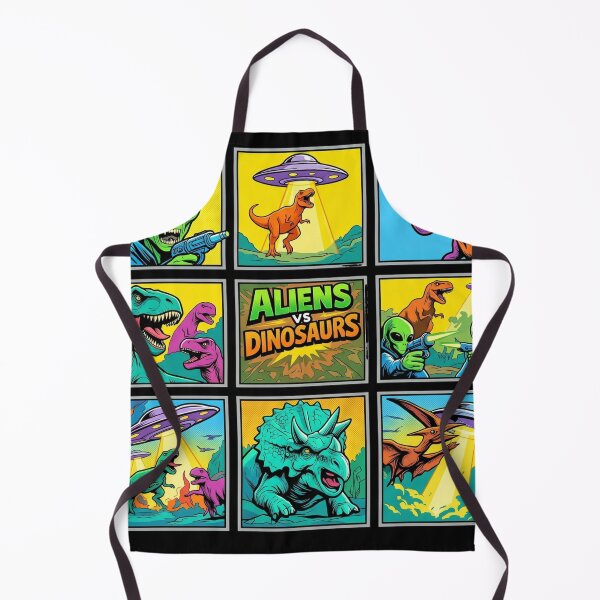 Item preview, Aliens vs Dinosaurs Retro Pop Art designed and sold by redsharkuk.