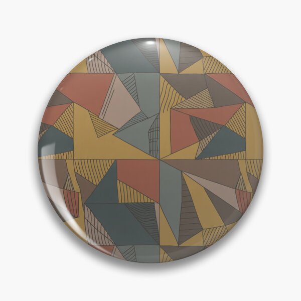 Item preview, Earthy Geometric Star Pattern | Bold Cubist Seamless Repeat designed and sold by Midnight Veil Designs.