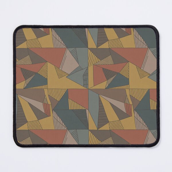 Item preview, Earthy Geometric Star Pattern | Bold Cubist Seamless Repeat designed and sold by Midnight Veil Designs.