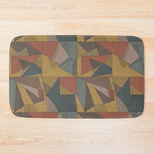 Item preview, Earthy Geometric Star Pattern | Bold Cubist Seamless Repeat designed and sold by Midnight Veil Designs.