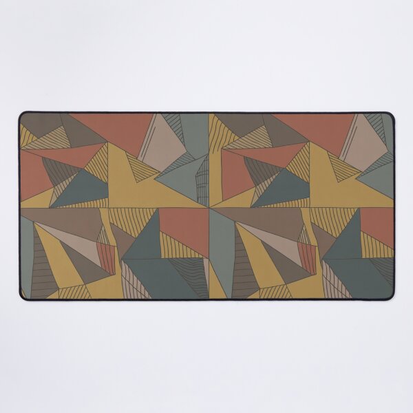 Item preview, Earthy Geometric Star Pattern | Bold Cubist Seamless Repeat designed and sold by Midnight Veil Designs.