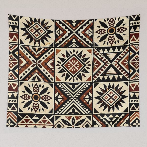 Item preview, Fijian Tapa Cloth Masi Pattern designed and sold by Myra365Art.