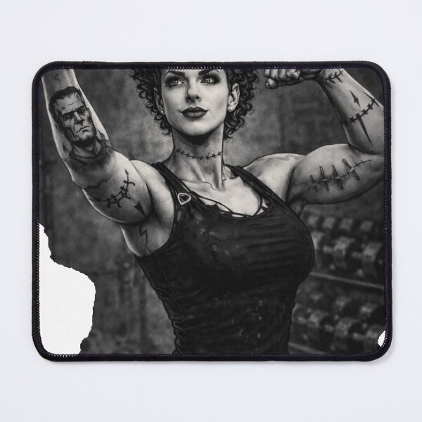 Item preview, Bride of Frankenstein Gym Selfie-Gothic Fitness Horror Art designed and sold by judgehydrogen.