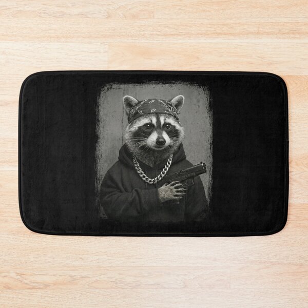 Item preview, Urban Raccoon Bandana Chain Hoodie designed and sold by d247.