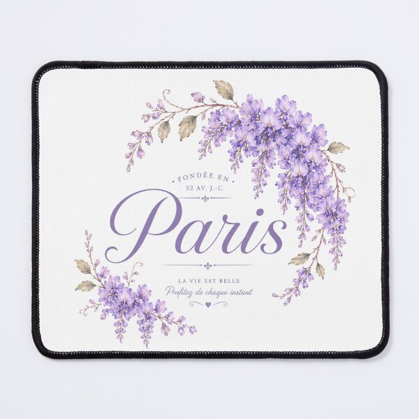 Item preview, Paris in Bloom – Vintage Wisteria Floral Design designed and sold by Blueberry-art23.