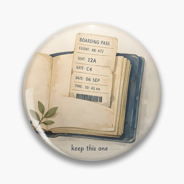 Item preview, Keep This One Boarding Pass Design designed and sold by Naviora.