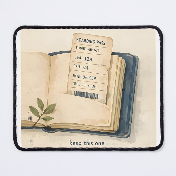 Item preview, Keep This One Boarding Pass Design designed and sold by Naviora.