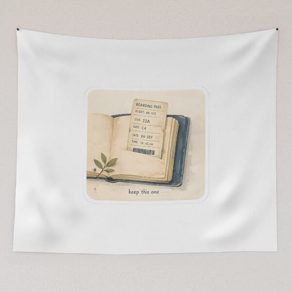 Item preview, Keep This One Boarding Pass Design designed and sold by Naviora.
