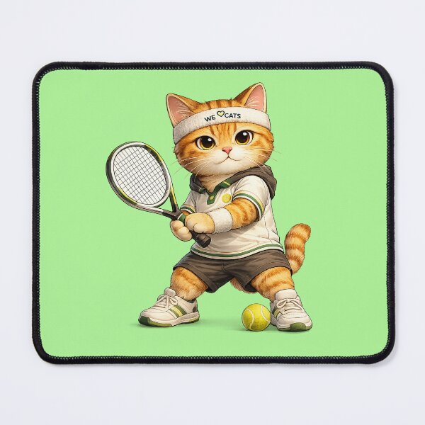 Item preview, Pro Tennis Cat Athlete  designed and sold by WeLoveCatss.