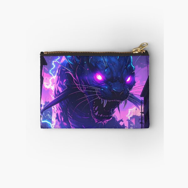 Item preview, Cyber Namazu Kaiju – Neon Japanese Catfish Monster in a Cyberpunk City designed and sold by kaxymax.