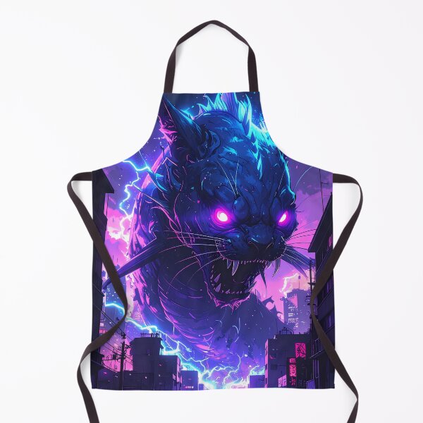 Item preview, Cyber Namazu Kaiju – Neon Japanese Catfish Monster in a Cyberpunk City designed and sold by kaxymax.
