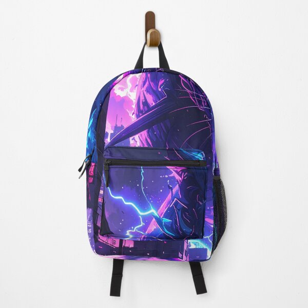 Item preview, Cyber Namazu Kaiju – Neon Japanese Catfish Monster in a Cyberpunk City designed and sold by kaxymax.