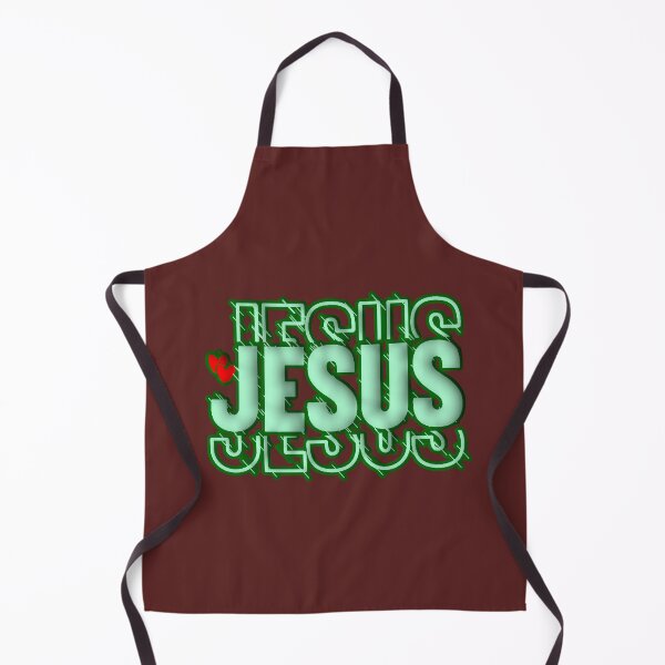 Item preview, Jesus 3D Typography Neon Mint Green Hearts Christian Faith designed and sold by AstronautMerch.