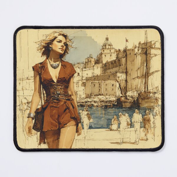 Item preview, The Captain's Daughter - Port City Sketch designed and sold by Banal25.